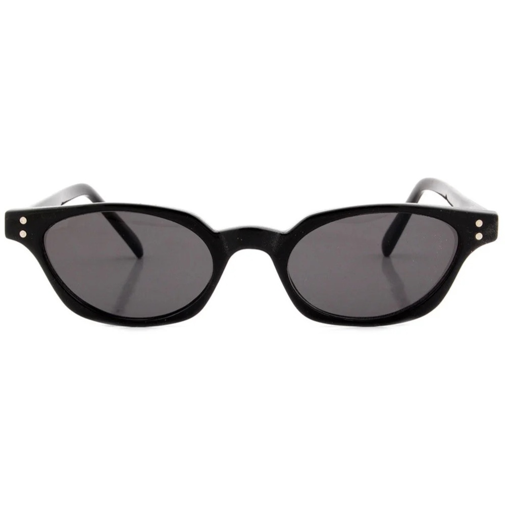 Giant Vintage TRAINS Black Cat-Eye Sunglasses